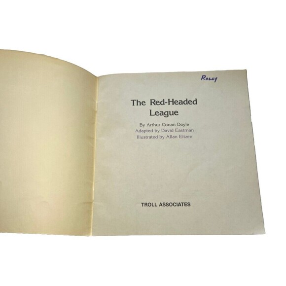 Adventures Of Sherlock Holmes The Red Headed League Paperback Book Troll Doyle - Picture 3 of 5